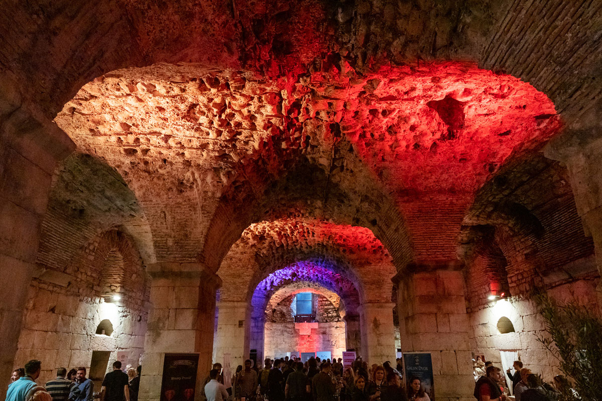splitx summit, diocletian palace cellars